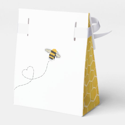 Honeybee Baby Shower Bedankdoosjes (Achterkant)