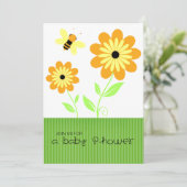 Honeybee Baby Shower-uitnodigingen Kaart (Staand voorkant)