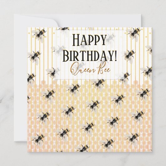 Honeybee Beehive | Birthday-kaart Kaart (Voorkant)