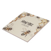 HoneyBee Boerderij Honingraat Bijen | Keramische T Tegeltje (Zijkant)