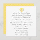 Honeybee bruiloft uitnodiging (Voorkant / Achterkant)