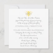 Honeybee bruiloft uitnodiging (Voorkant)