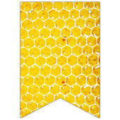 Honeybee Bumblebee Honeycomb Blue Boy Baby shower Vlaggetjes (Tweede vlag)