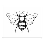 Honeybee Bumblebee Illustratie gepersonaliseerd Rubberstempel (Afrduk)