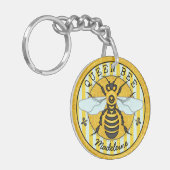 Honeybee Bumblebee Queen Bee  | Gepersonaliseerd Sleutelhanger (Voorkant Links)