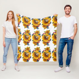 HoneyBee Cadeau Fleece Deken