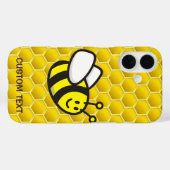 Honeybee Cartoon iPhone Case (Achterkant (horizontaal))