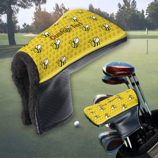 Honeybee Cartoon Pattern Golfheadcover