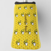 Honeybee Cartoon Pattern Golfheadcover (Draai 90)