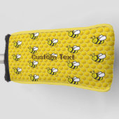 Honeybee Cartoon Pattern Golfheadcover (Voorkant)