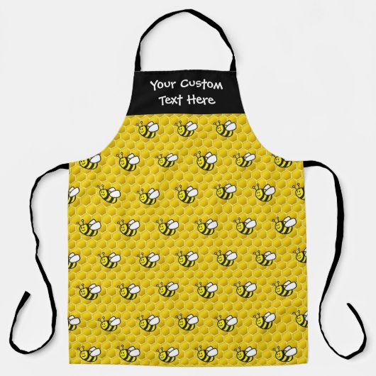 Honeybee Cartoon Pattern Schort (Voorkant)