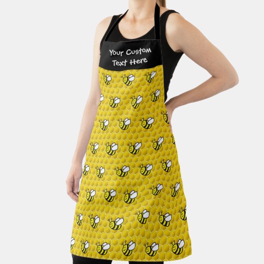 Honeybee Cartoon Pattern Schort (Insitu)