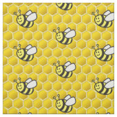 Honeybee Cartoon Pattern Stof (Swatch)