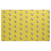 Honeybee Cartoon Pattern Stof (Fat Quarter)