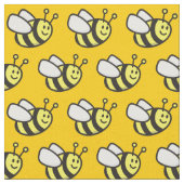 Honeybee Cartoon Pattern Stof (Close Up)