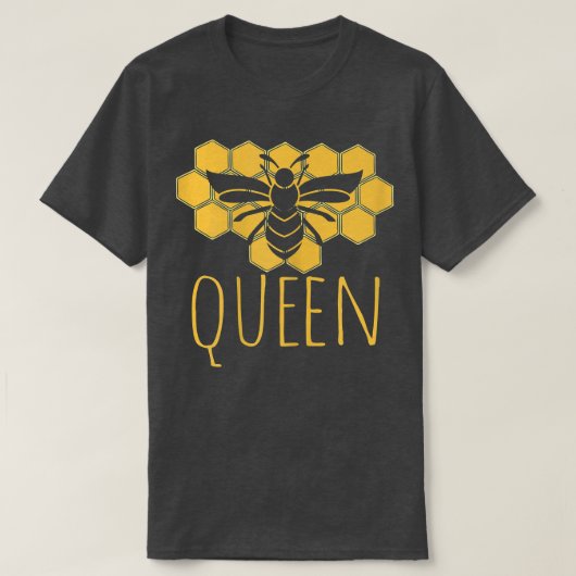 Honeybee Cute Bee Lover Queen T-shirt (Design voorkant)