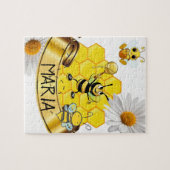 Honeybee Daisy Jigzaag Puzzle Daisy Legpuzzel (Horizontaal)
