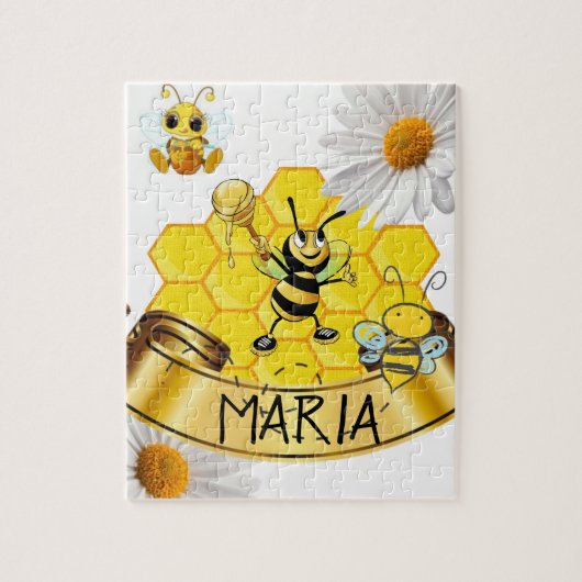 Honeybee Daisy Jigzaag Puzzle Daisy Legpuzzel (Verticaal)