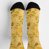 Honeybee & Daisy Pattern – Golden Garden Socks Sokken (Top)