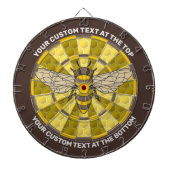 Honeybee Dartboard met aangepaste tekst Dartbord (Voorkant)