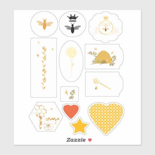 Honeybee Eigen vinylsticker Sticker (Vel)