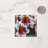 Honeybee en Alstromerias Notitiekaartje (Voorkant / Achterkant in situ)