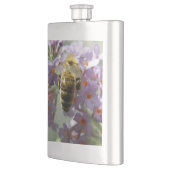 Honeybee en Buddleia Flowers Flask Heupfles (Links)