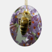 Honeybee en Buddleia Flowers Ornament (Rechts)