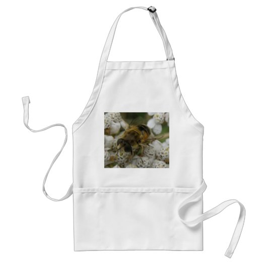 Honeybee en Flowers Apron Standaard Schort (Voorkant)