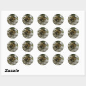Honeybee en Flowers Sticker (Vel)