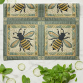 Honeybee Faux Quilt 2 Theedoek (Gevouwen)