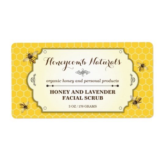 Honeybee Handmade Etiket (Voorkant)