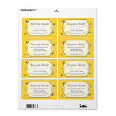 Honeybee Handmade Return-adres Etiket (Full Sheet)