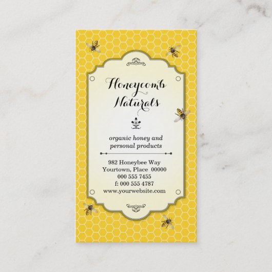 Honeybee Handmade Visitekaartje (Voorkant)
