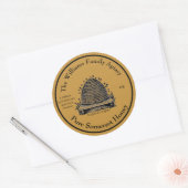 Honeybee Honey Jar Apiary Label | Engelse honing (Envelop)