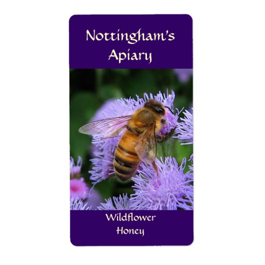 Honeybee Honey Label (Voorkant)