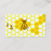 Honeybee Honeycomb Aangepaste Visitekaartjes (Achterkant)