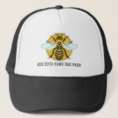 Honeybee Honeycomb Bee Boerderij Apiary Personaliz Trucker Pet (Voorkant)