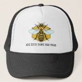 Honeybee Honeycomb Bee Boerderij Apiary Personaliz Trucker Pet (Voorkant)