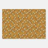 Honeybee Honeycomb Beehive Bijen Apiary Patronen Inpakpapier Vel (Voorkant 3)
