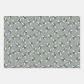 Honeybee Honeycomb Beehive Bijen Apiary Patronen Inpakpapier Vel (Voorkant 2)