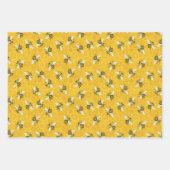 Honeybee Honeycomb Beehive Bijen Apiary Patronen Inpakpapier Vel (Voorkant)