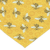 Honeybee Honeycomb Beehive Pattern Korte Tafelloper (Hoek)