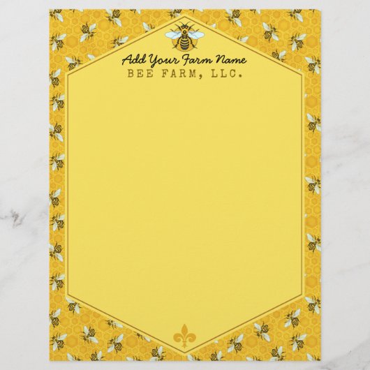 Honeybee Honeycomb Bumble Bee Boerderij Apiary Pap (Voorkant)