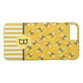 Honeybee Honeycomb Bumble Bee Monogram Patroon Case-Mate iPhone Case (Achterkant (Horizontaal))