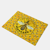 Honeybee Honeycomb Bumblebee Kroon | Aangepast Deurmat (Schuin)