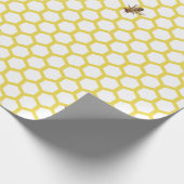 Honeybee Honeycomb Design Wrapping paper met bijen Cadeaupapier (Hoek)