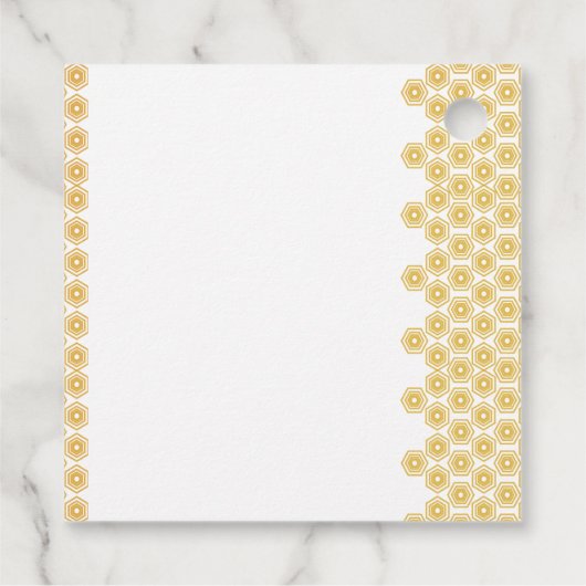 Honeybee Honeycomb Honey Bedankjes Labels (Achterkant)