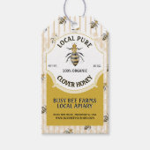 Honeybee Honeycomb Honey Jar Cadeaulabel (Voorkant)