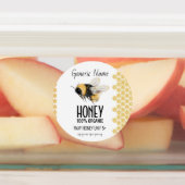 Honeybee Honeycomb Honey Labels (Aangebracht)